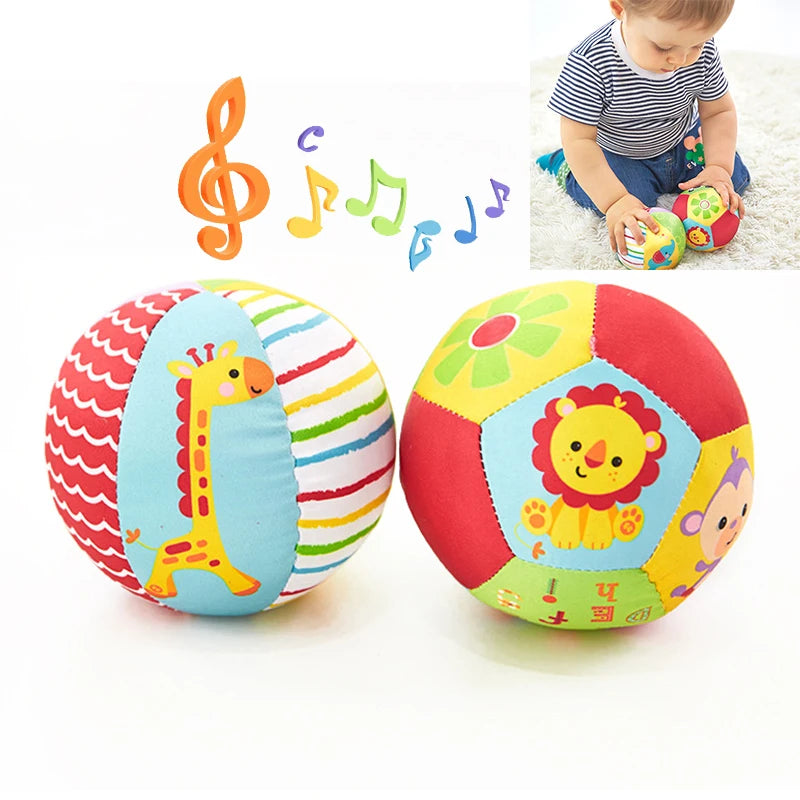 Soft Plush Rattle Ball Toy