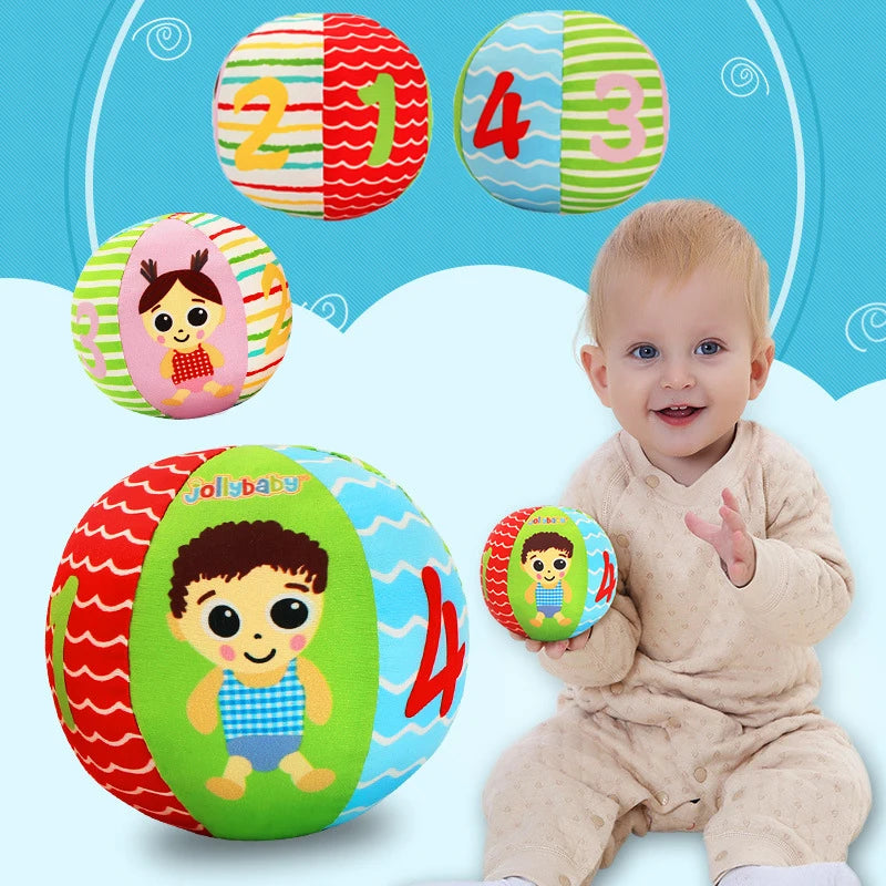 Soft Plush Rattle Ball Toy