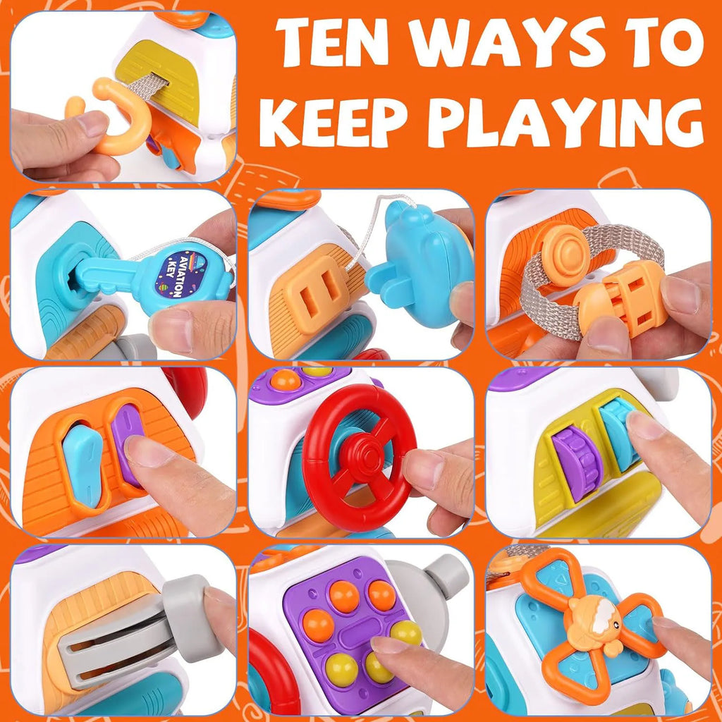 Montessori Activity Cube for Toddlers