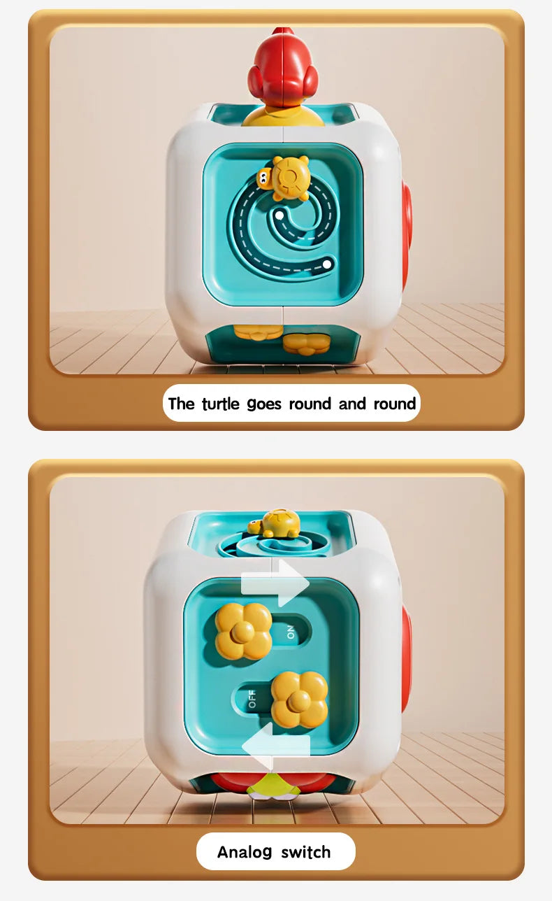 Montessori Activity Cube for Toddlers