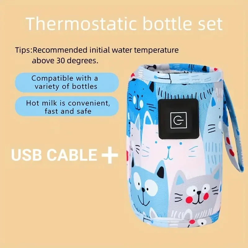Draagbare USB Flessenwarmer