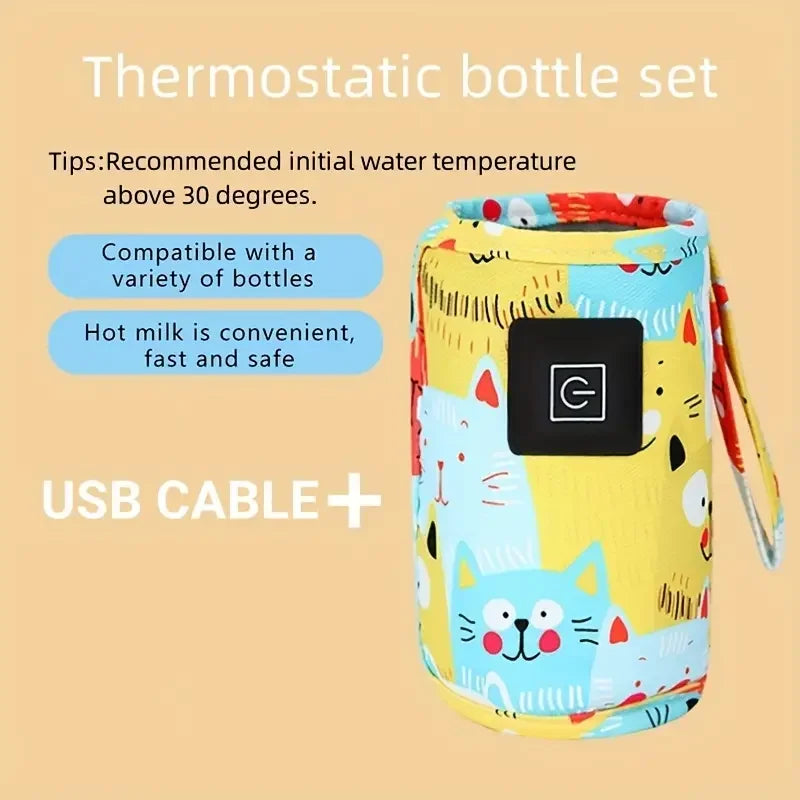 Draagbare USB Flessenwarmer
