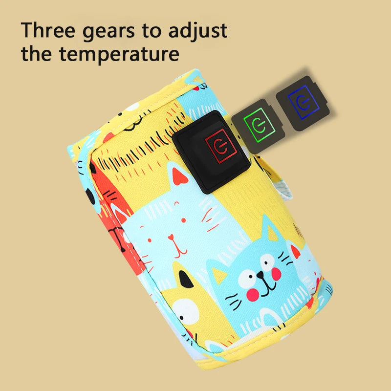 Draagbare USB Flessenwarmer