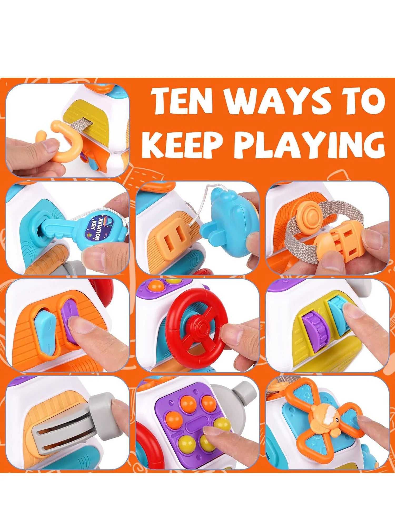 Montessori Activity Cube for Toddlers