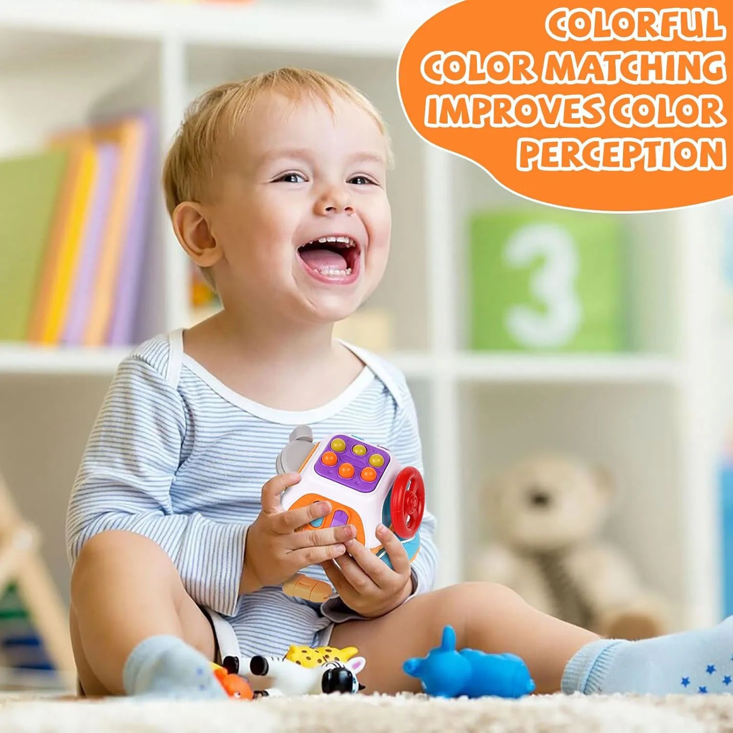 Montessori Activity Cube for Toddlers