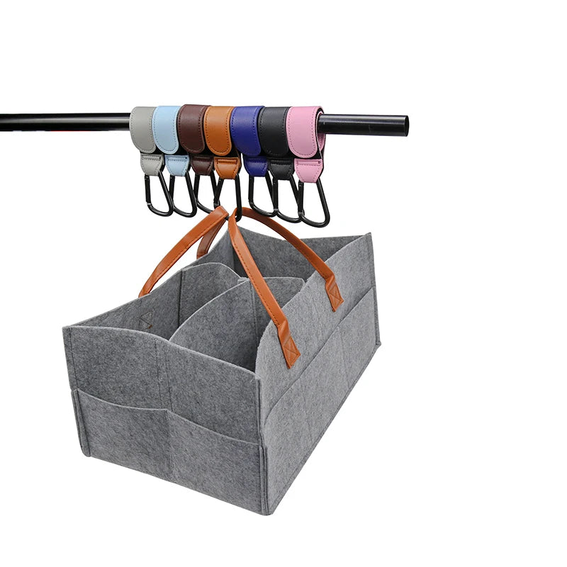Leren Buggyhaken 360° Draaibaar