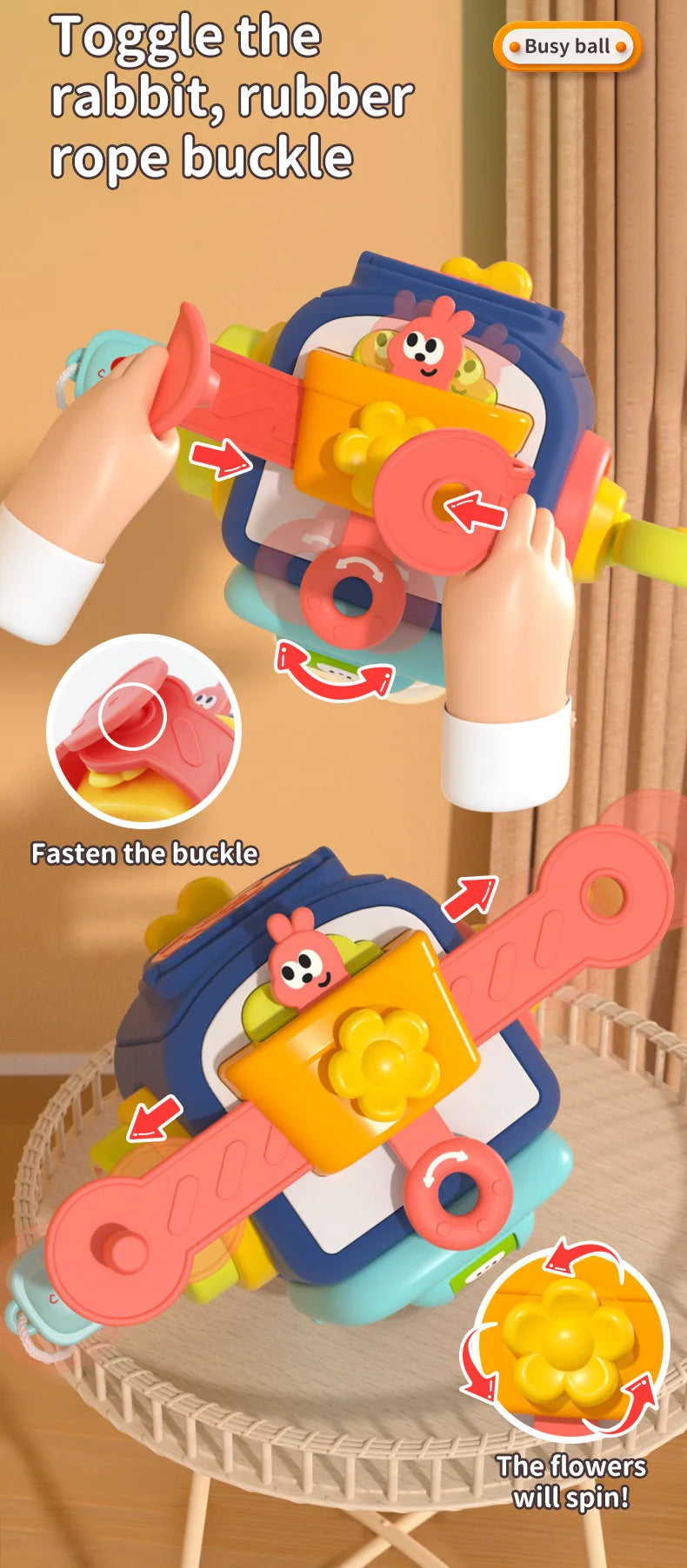Montessori Activity Cube for Toddlers