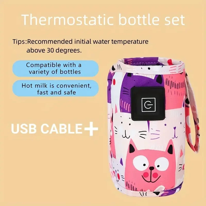 Draagbare USB Flessenwarmer