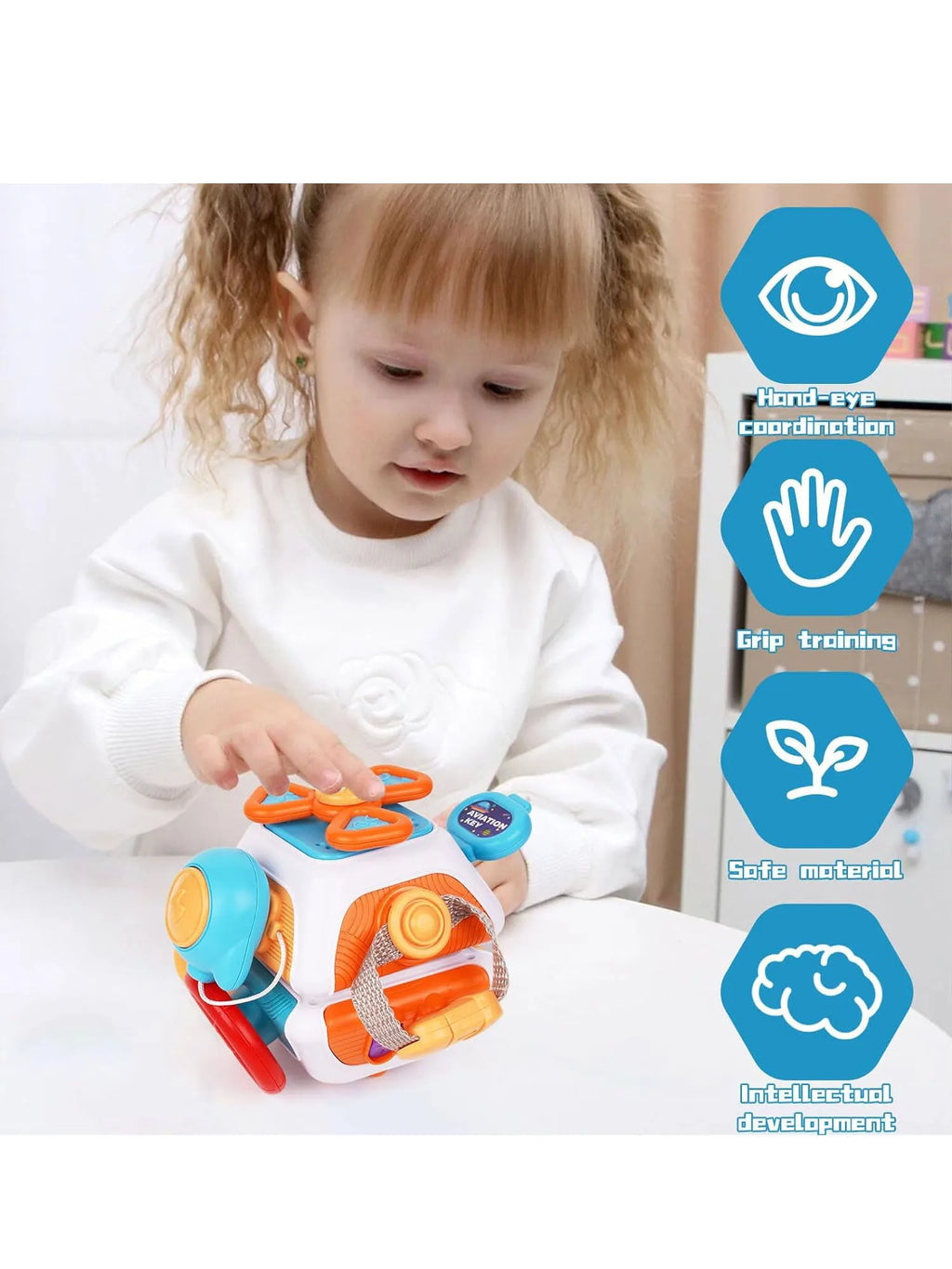 Montessori Activity Cube for Toddlers