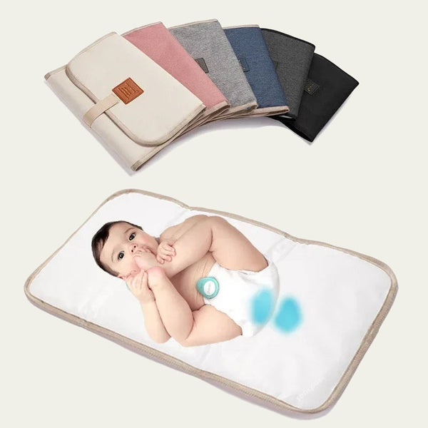 Foldable waterproof changing mat in five colours