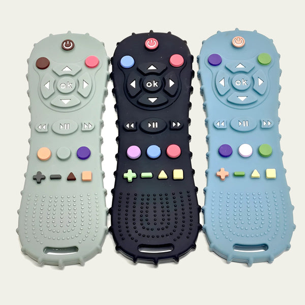 Remote control teether in three colours